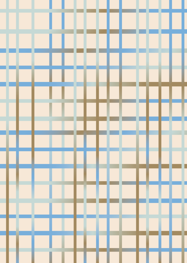 Behang Grid (blauw of roze)