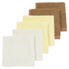 Badstof monddoekjes 6-pack (diverse kleuren)