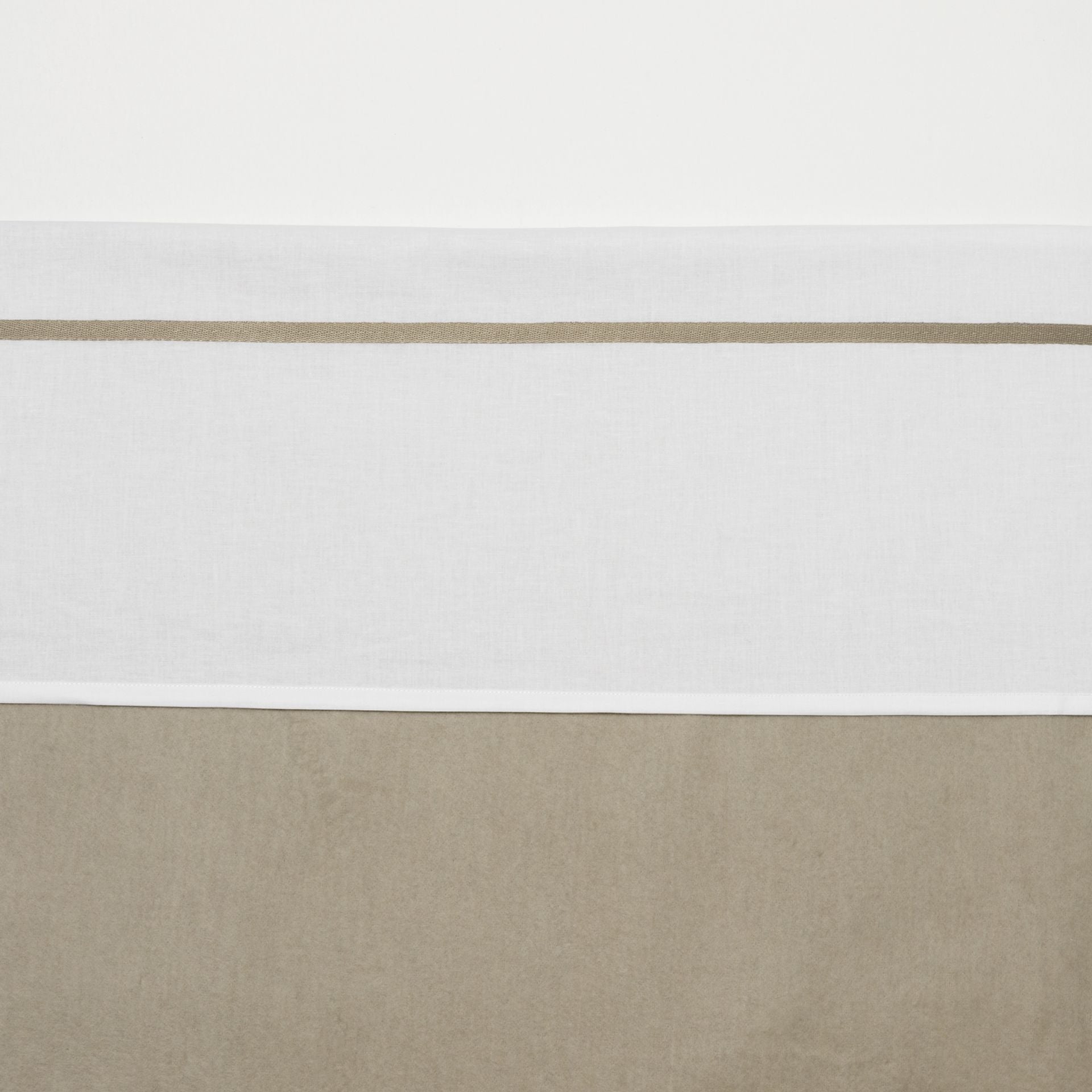 Ledikantlaken Bies Babybed (100x150 cm) - Sand