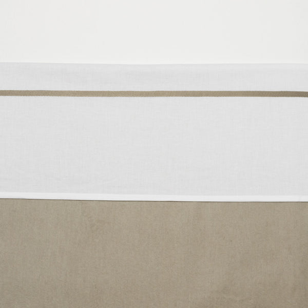 Ledikantlaken Bies Babybed (100x150 cm) - Sand