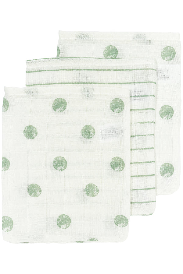 Hydrofiele washandjes 3-pack - div kleuren