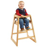 Wooden high chair (stackable)