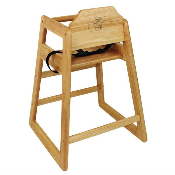 Wooden high chair (stackable)