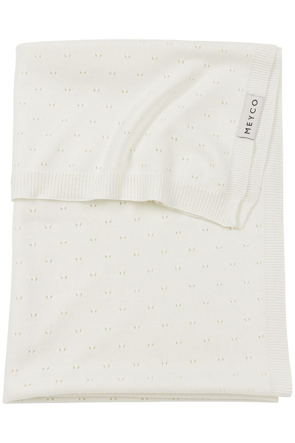 Deken Bamboe Ajour (75x100 cm) - Offwhite
