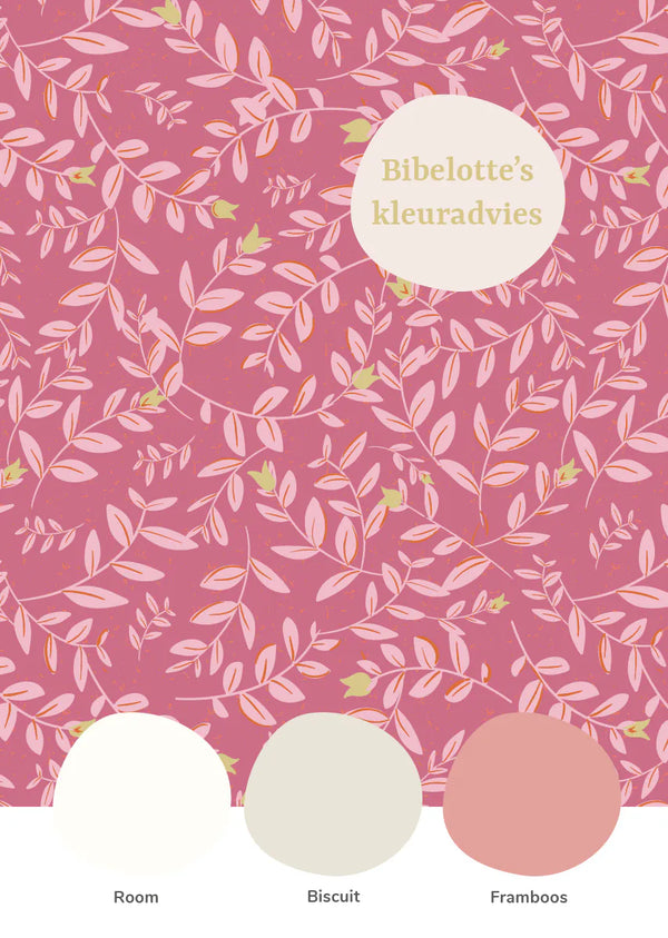 Behang Flora Fuchsia
