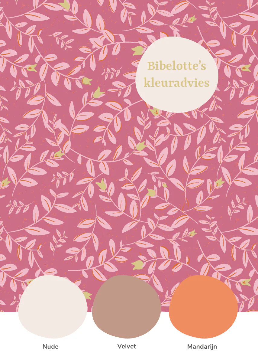 Behang Flora Fuchsia