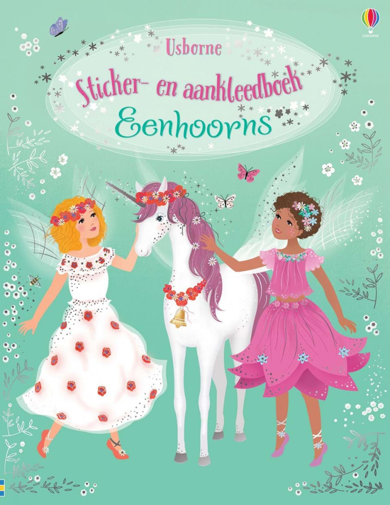 Sticker- en aankleedboek - eenhoorns (4+)