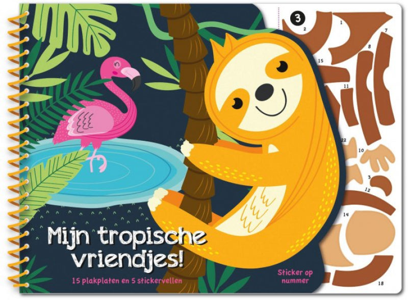 Sticker by Number - My Tropical Friends (3+)