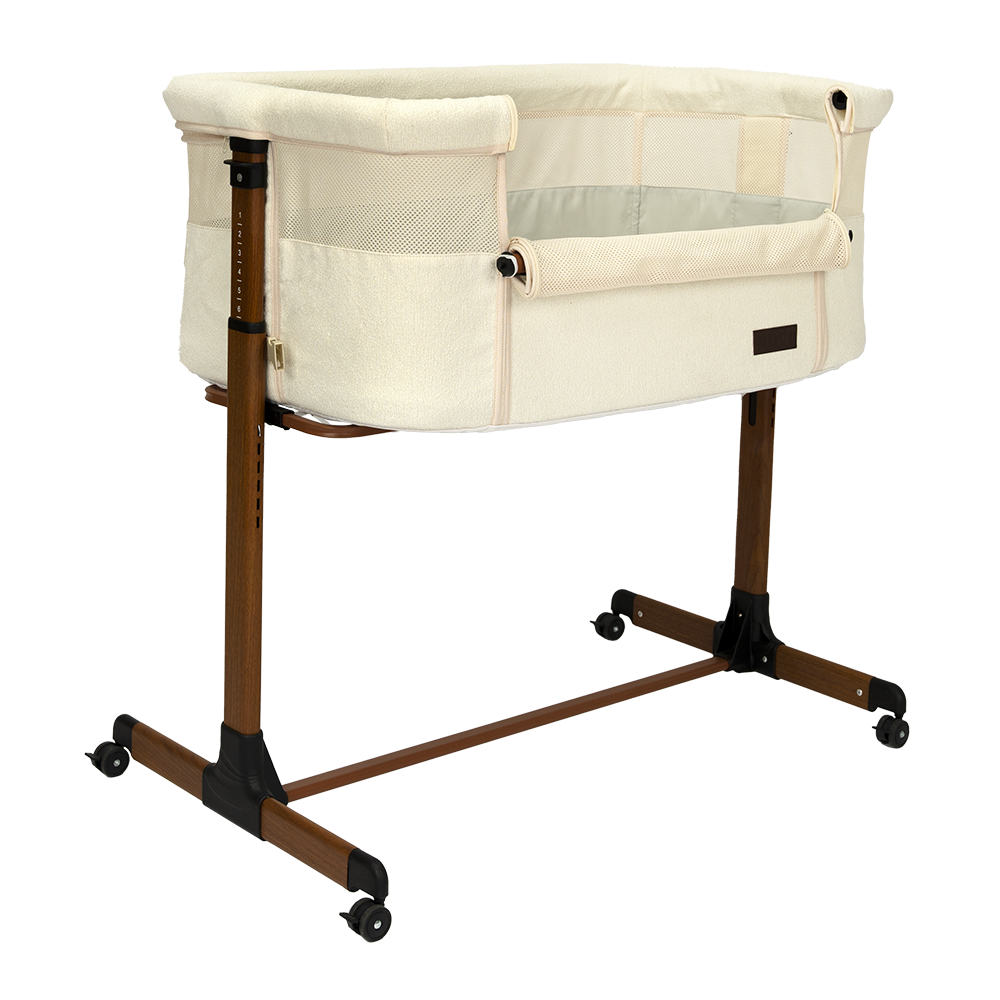 Co-sleeper Premium - Boucle Beige/Walnut