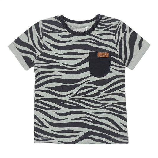 T-shirt Zebra - 6-9 maanden