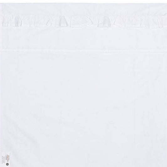 Ledikantlaken Ruffle (100x150 cm) - wit