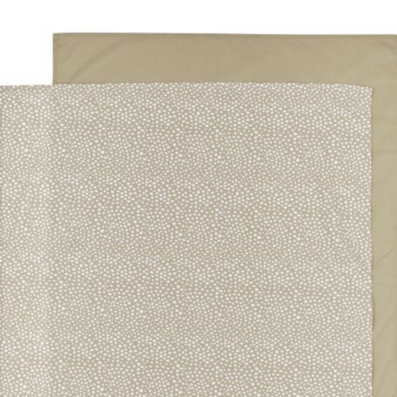 Wieglaken 2-pack Cheetah taupe / uni taupe (75x100 cm)
