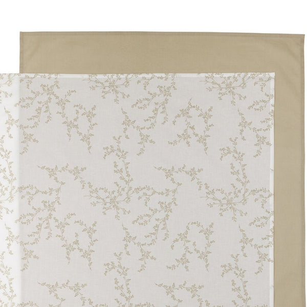 Wieglaken 2-pack Branches Sand/Uni (75x100 cm)