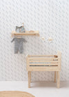Behang Cappuccino (blauw of roze)