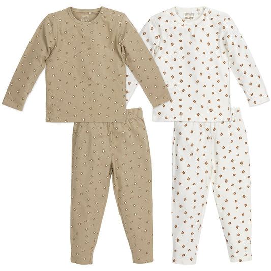 Pyjama Mini Panter Offwhite / Sand (2-pack)