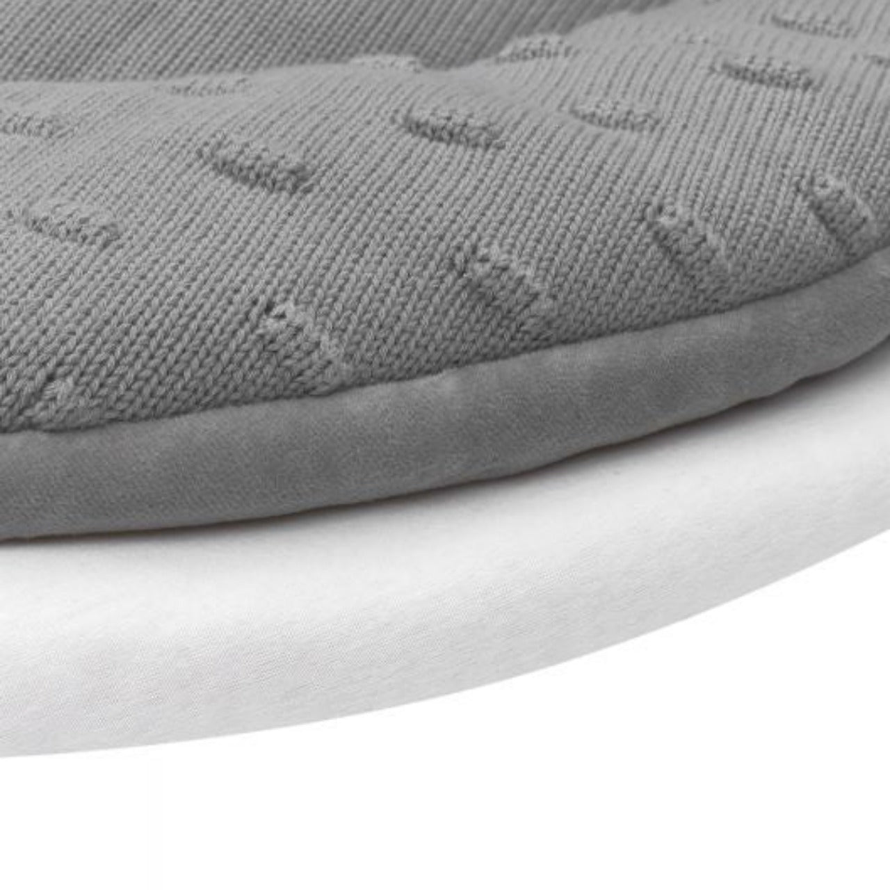 Boxmatras hoeslaken rond (90/95 cm)