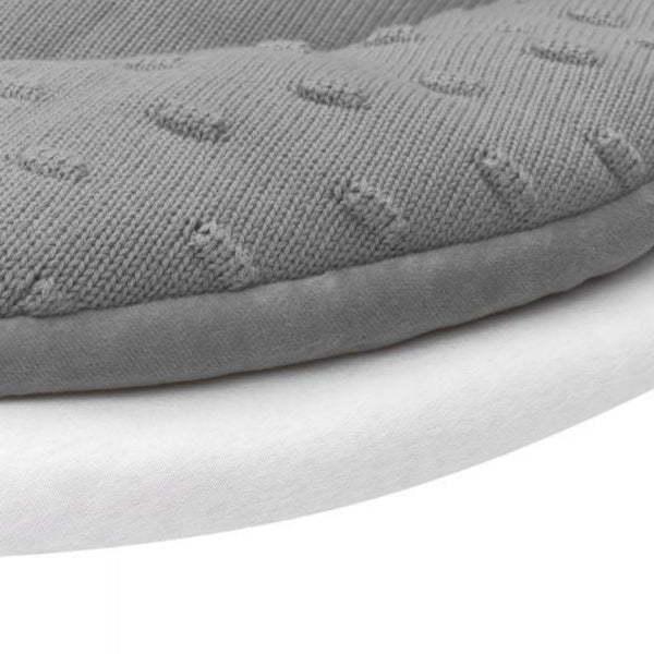 Boxmatras hoeslaken rond (90/95 cm)