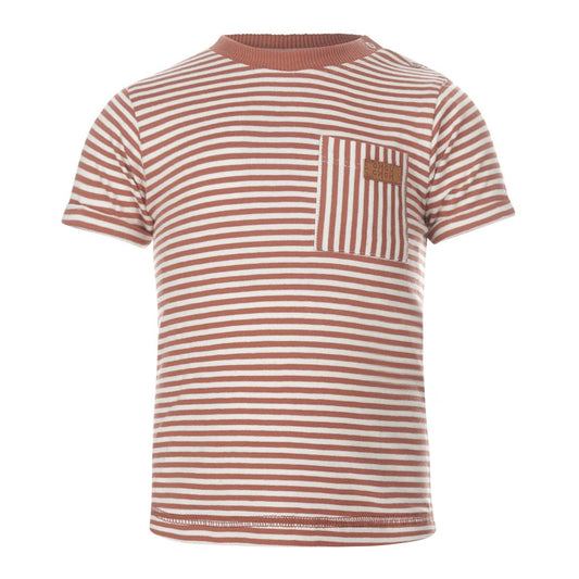 T-shirt Rusty Brown strepen - 1.5 - 2 jaar (maat 92)