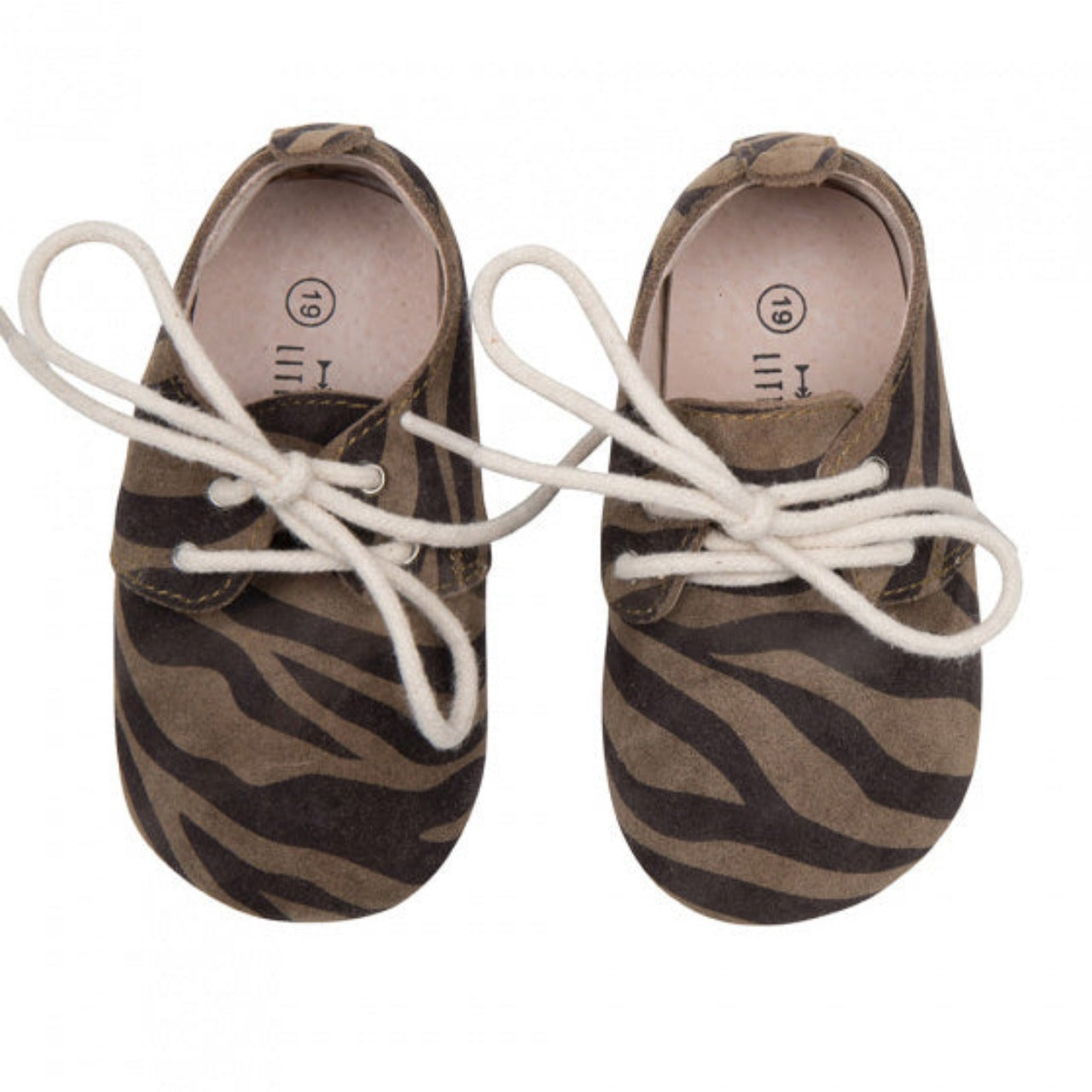Oxford booties Zebra brown
