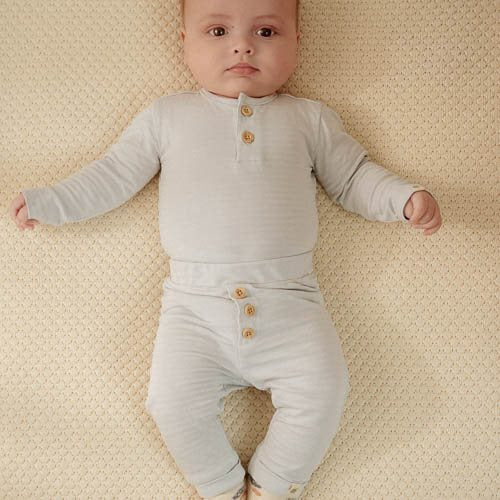 Romper Lange Mouw - Baby Blue