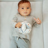 T-shirt lange mouw - Blue Stripes