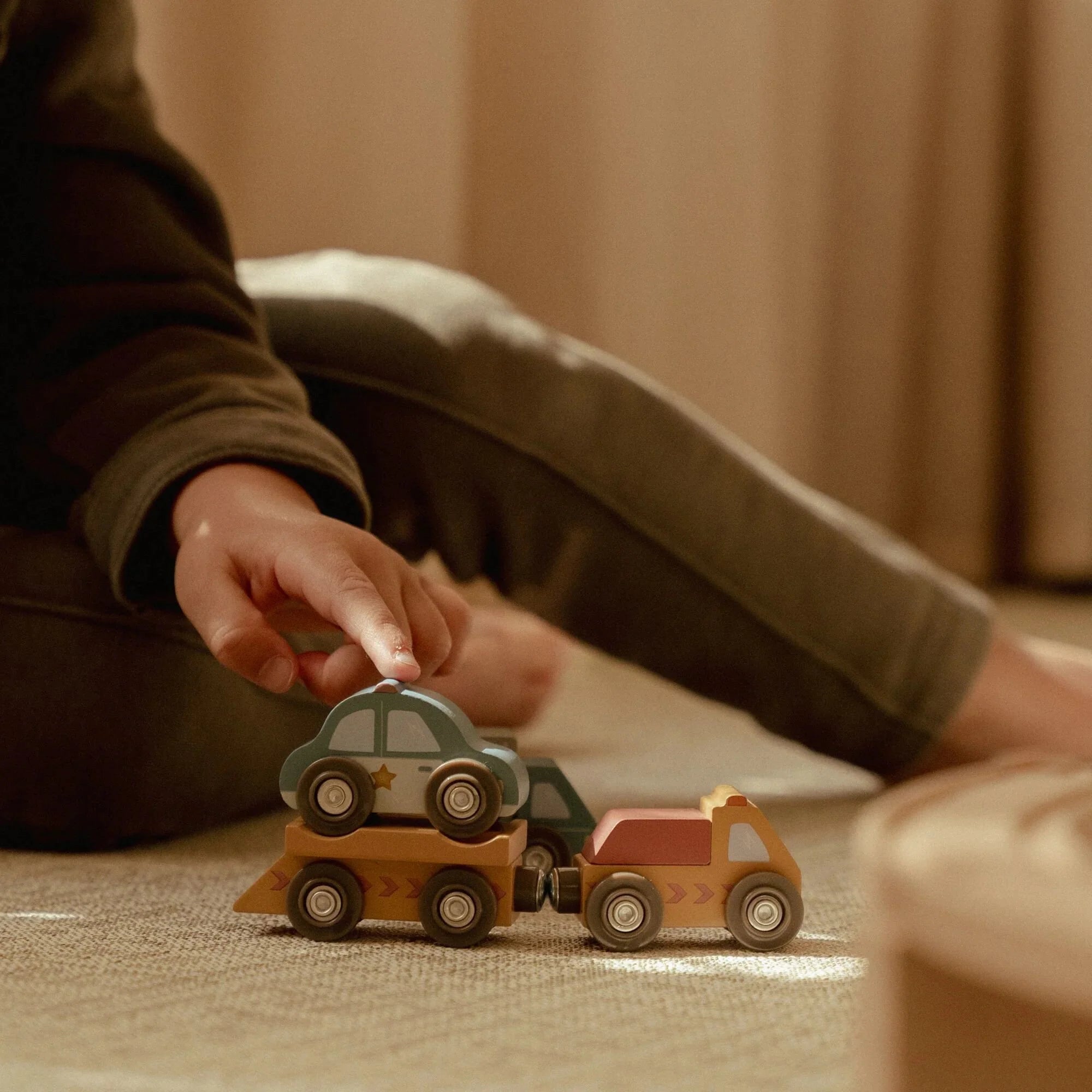 Houten voertuigset (10-delig)