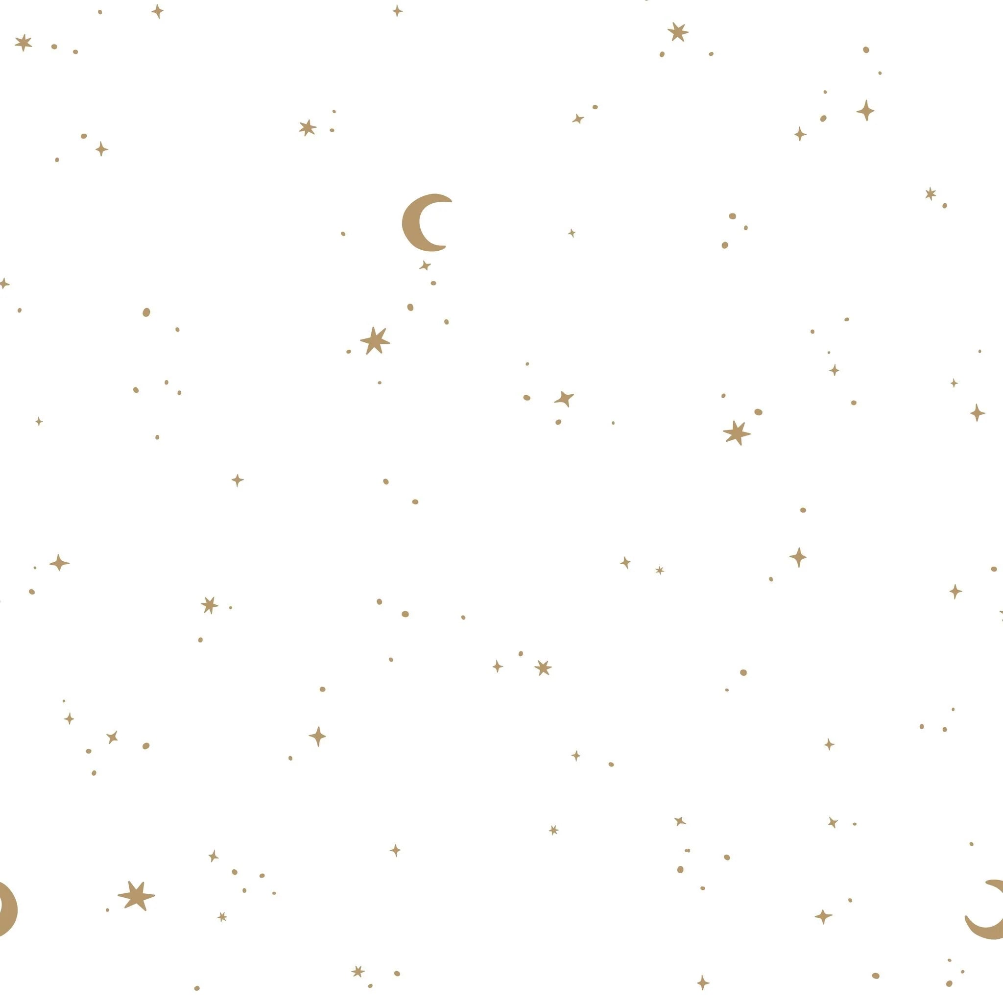 Vliesbehang - Moon & Stars (53 x 1000 cm)