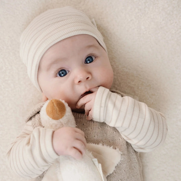 Newborn mutsje - Newborn Naturals Stripe