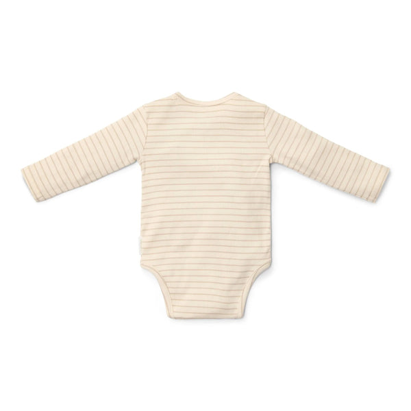 Set van overslagromper en legging - Newborn Naturals - Stripe (maat 56)