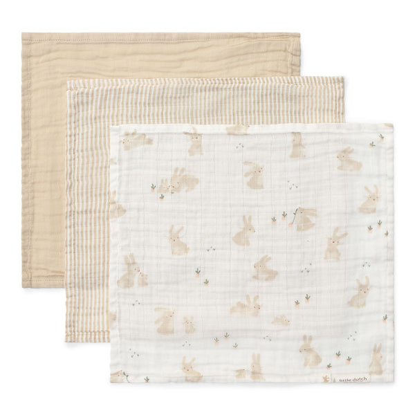 Hydrofiele monddoekjes 3-pack - Baby Bunny