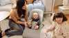 Wipstoel Bliss (0-2 jaar) - Tri-fabric Soft Sand Grey (2-in-1)