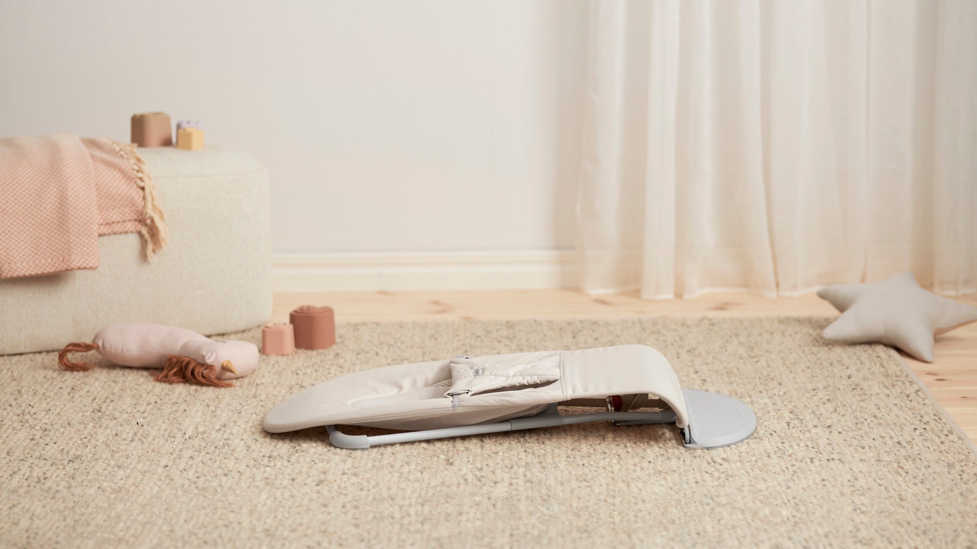 Wipstoel Bliss (0-2 jaar) - Tri-fabric Soft Light Beige (2-in-1)