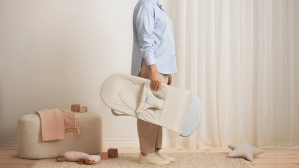 Wipstoel Bliss (0-2 jaar) - Tri-fabric Soft Light Beige (2-in-1)