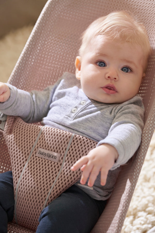 Wipstoel Bliss (0-2 jaar) - Mesh Dusty Pink (2-in-1)
