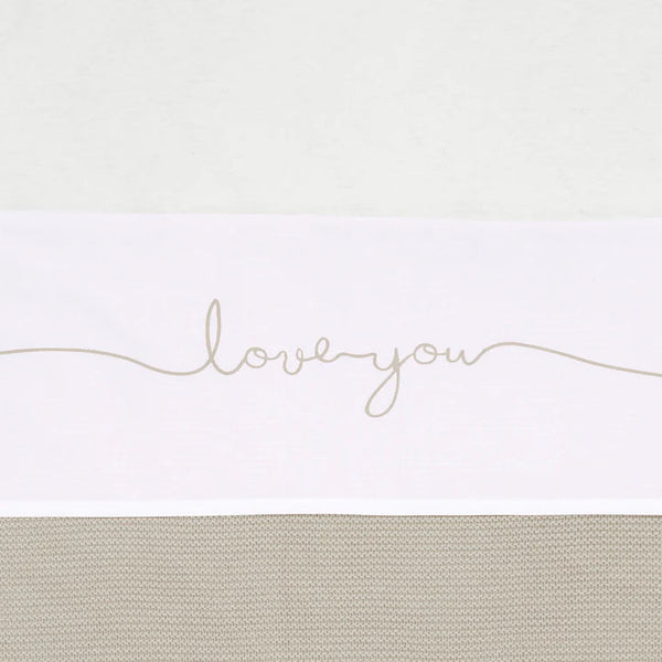 Ledikantlaken babybed (120x150 cm) - Love You Nougat