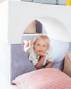 Block kussen - Pink Mousse