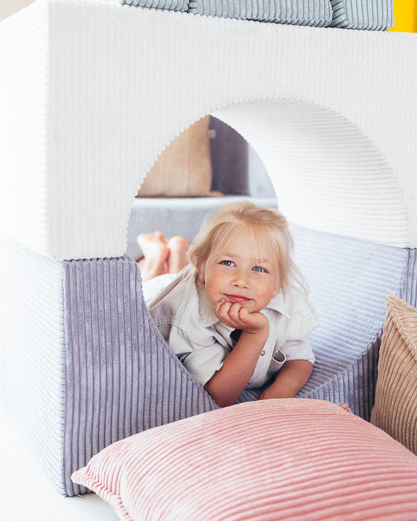 Block cushion - Pink Mousse