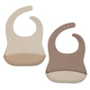 2-pack Siliconen Slabben - Natural Shades