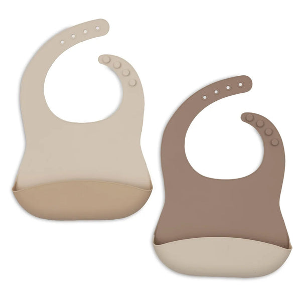 2-pack Siliconen Slabben - Natural Shades
