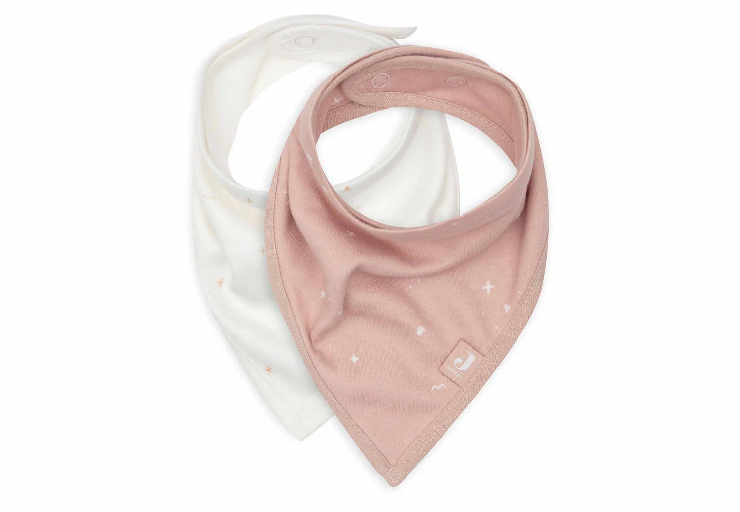 2-pack Bandana Slabben Twinkling - Wild Rose/Ivory