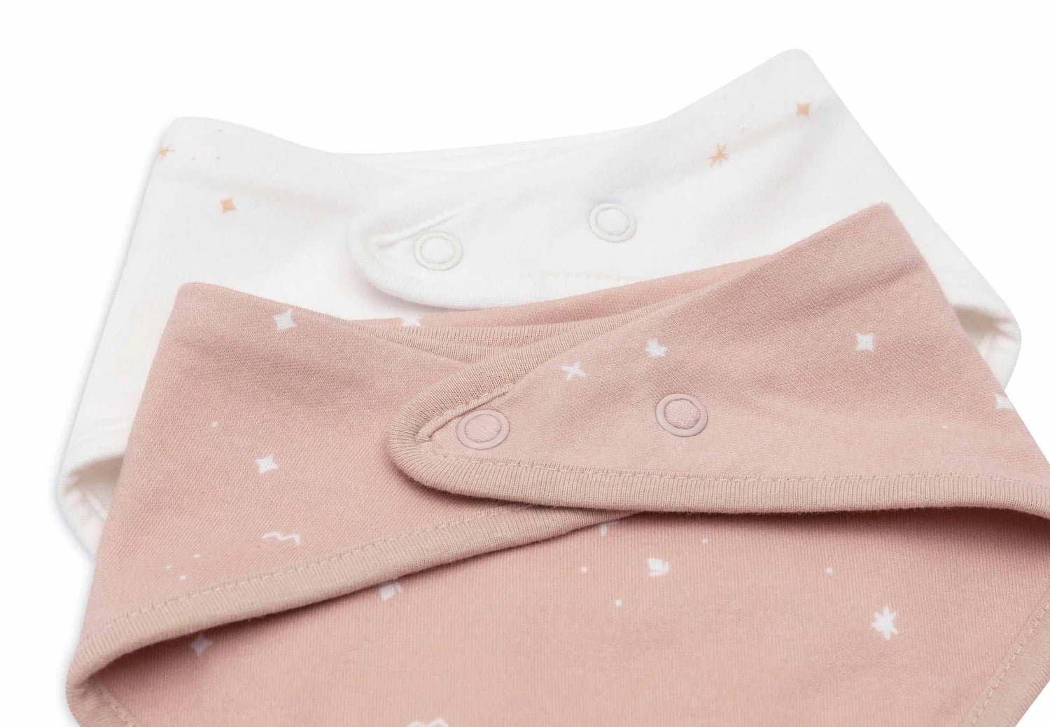 2-pack Bandana Slabben Twinkling - Wild Rose/Ivory