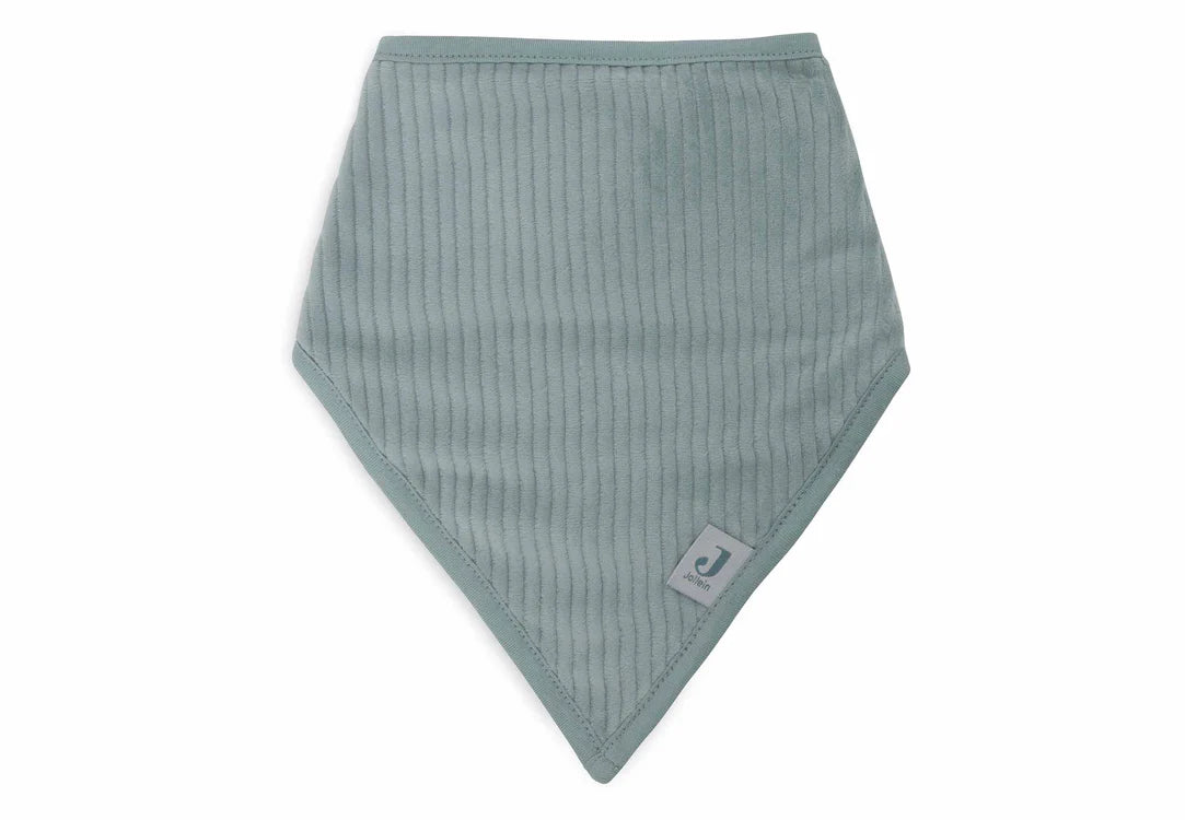 2-pack Bandanda Bibs Velvel Rib - Sea Green/Ivory