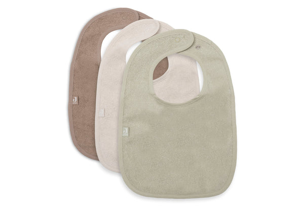 3-pack Badstof Slabben - Sand/Soft Matcha/Milky Coffee