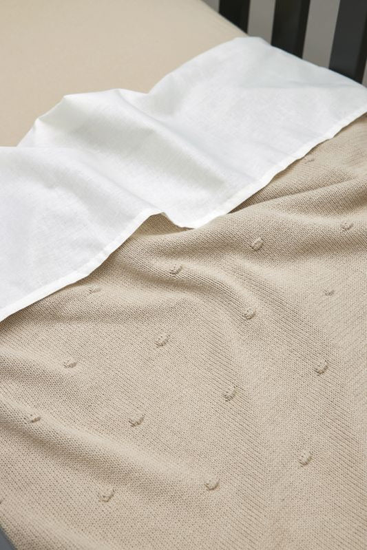 Cot blanket club (100x150 cm) - Sand
