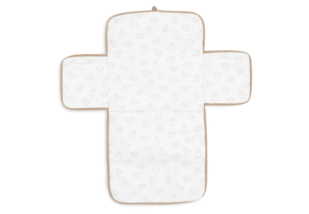 Verschoningsmat met Opbergvak Miffy Jacquard Teddy - Biscuit
