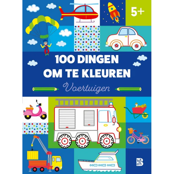 100 dingen om te kleuren: voertuigen (5+)