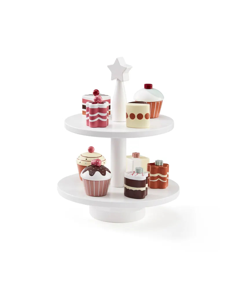 Houten gebakjes