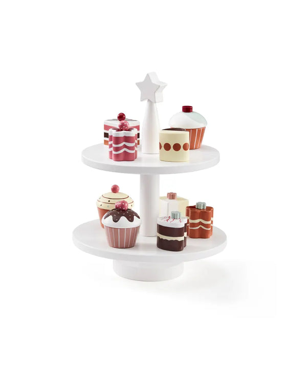 Houten gebakjes