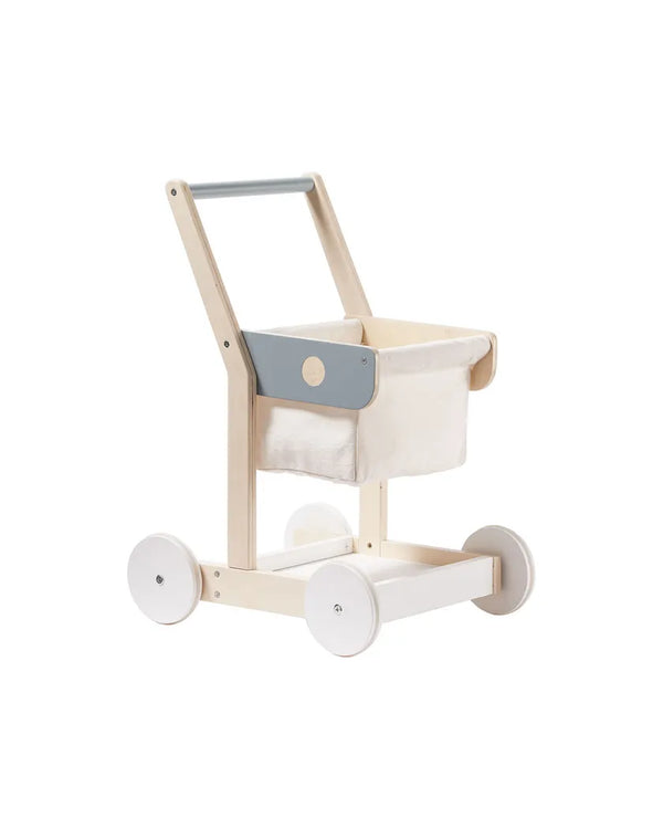 Houten winkelwagen