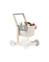 Houten winkelwagen